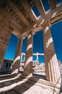 Low angle view of old building