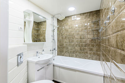 Interior of bathroom