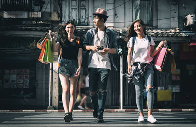 Full length of woman walking outdoors