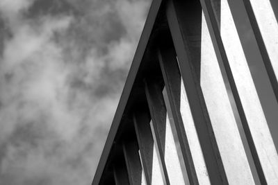 Low angle view of bridge against sky