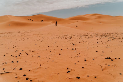 Scenic view of desert against sky