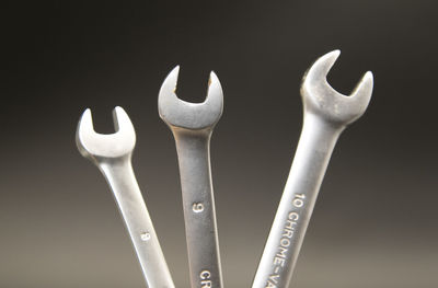 Close-up of work tools