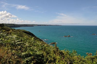 Scenic view of sea against sky