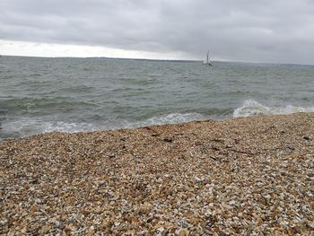 Scenic view of sea against sky