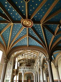 Low angle view of ceiling