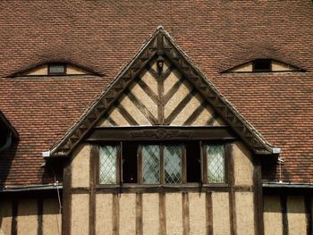 Low angle view of old house