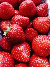 Full frame shot of strawberries