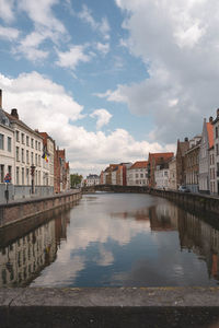 Reflection of buildings in canal