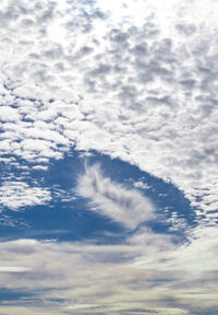 Low angle view of clouds in sky