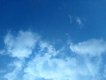 Low angle view of clouds in sky