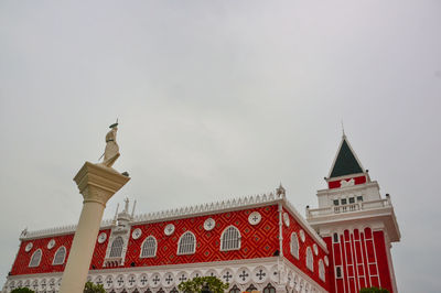 Low angle view of building against sky