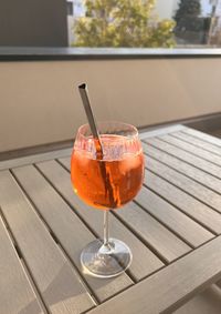 Close-up of drink on table