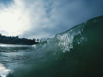 Panoramic shot of sea against sky