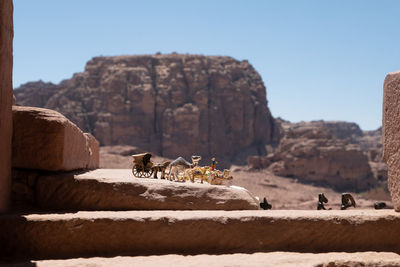 View of a rock formation