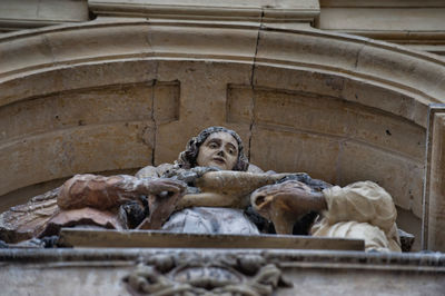 Low angle view of statue