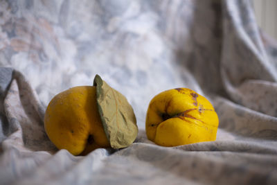 Close-up of lemon slice