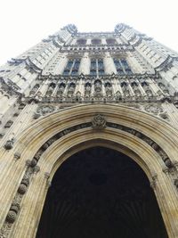 Low angle view of historical building against sky