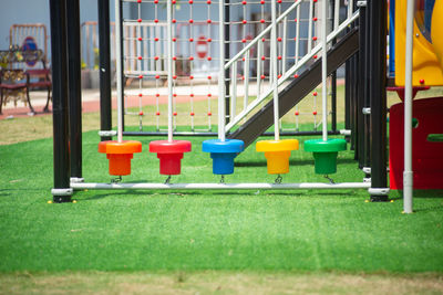 Close-up of playground