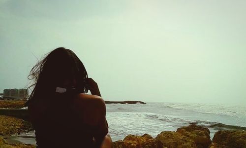Scenic view of sea against sky