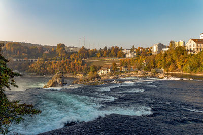 The rhinefalls in schaffhausen, switzerland. 