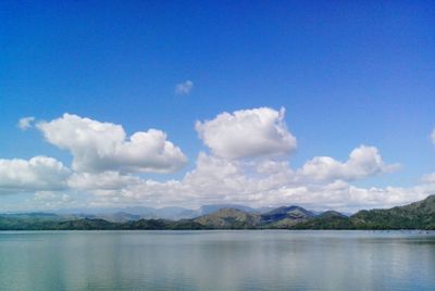 Scenic view of calm lake