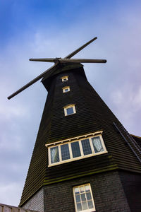 Low angle view of traditional building against sky