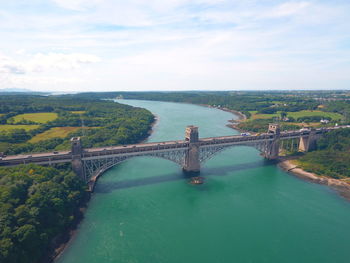 Britannia bridge menai strait anglesey north wales