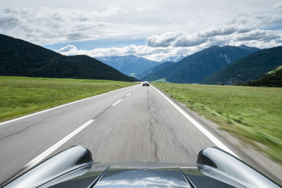 Road passing through mountains