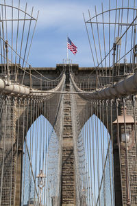 View of suspension bridge