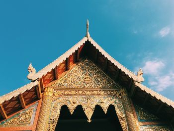 Low angle view of building against sky