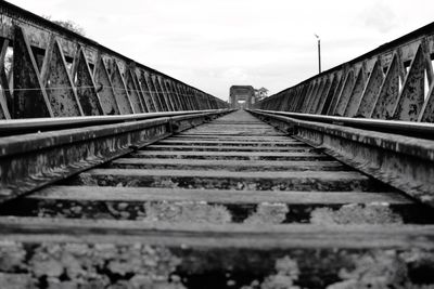 Railroad tracks against sky