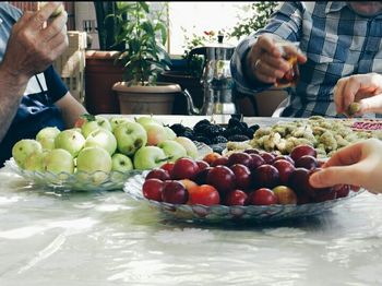 Close-up of fruit salad