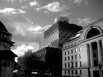 Low angle view of building against sky