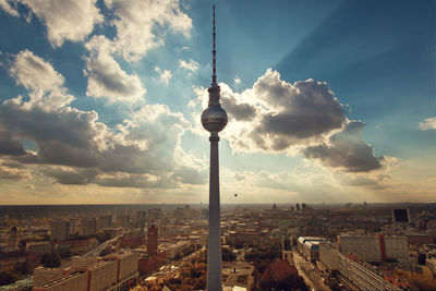 High angle view of berliner fernsehturm