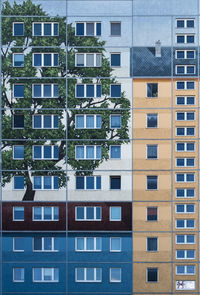 Full frame shot of residential building