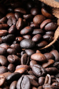 Full frame shot of coffee beans