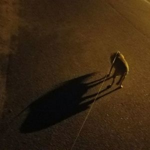 Close-up of shadow on table