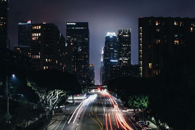 City street at night