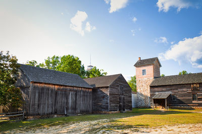 View of the grist mill in batsto village, located in the pine barrens, new jersey, usa