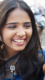 Portrait of a smiling young woman