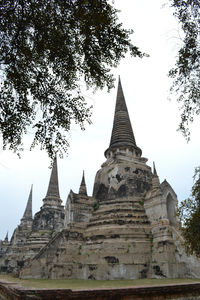 Low angle view of a temple building