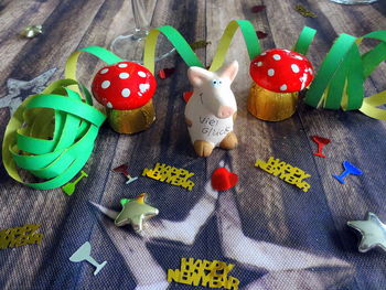 Close-up of toy