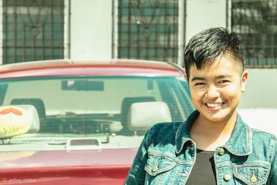 Portrait of smiling boy