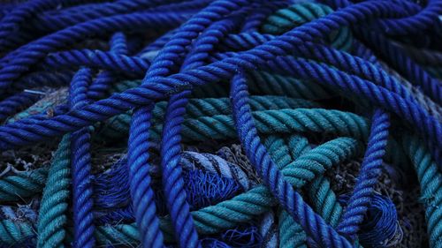 Full frame shot of ropes