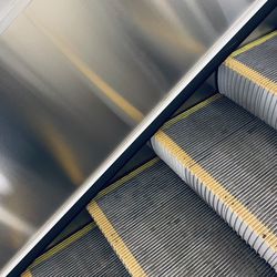 Full frame shot of escalator