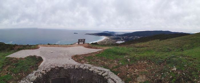 Panoramic view of sea against sky