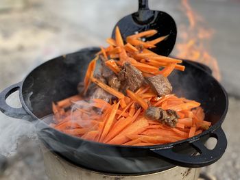 Close-up of food in container