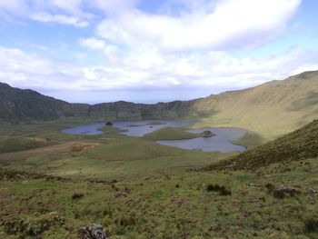 Scenic view of landscape against sky