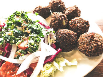 Close-up of food in plate