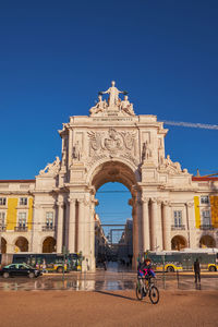 Low angle view of historical building